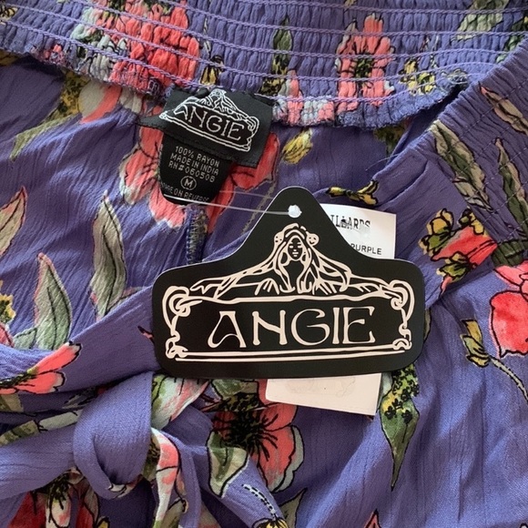 Angie Violetta Flowy Pants Size Medium - Picture 9 of 9